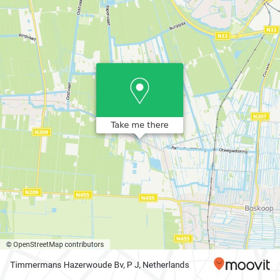 Timmermans Hazerwoude Bv, P J map