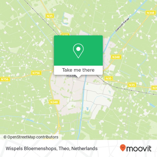 Wispels Bloemenshops, Theo map