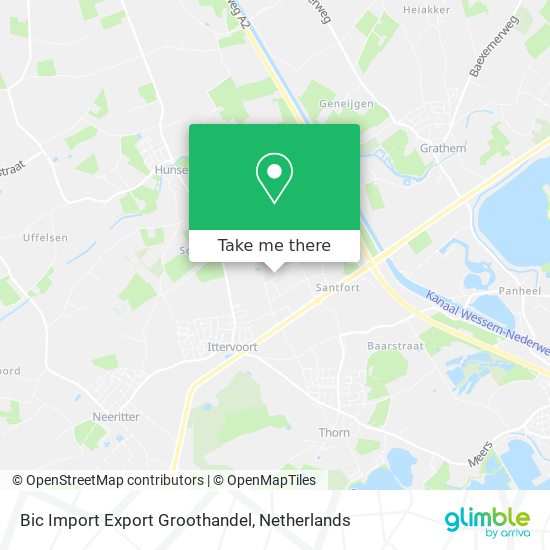 Bic Import Export Groothandel map