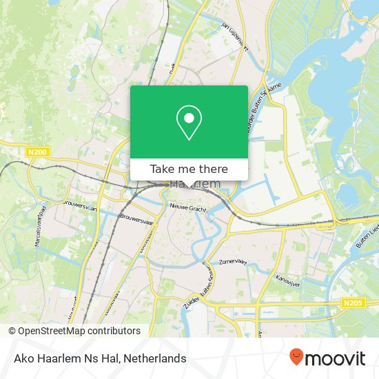 Ako Haarlem Ns Hal map