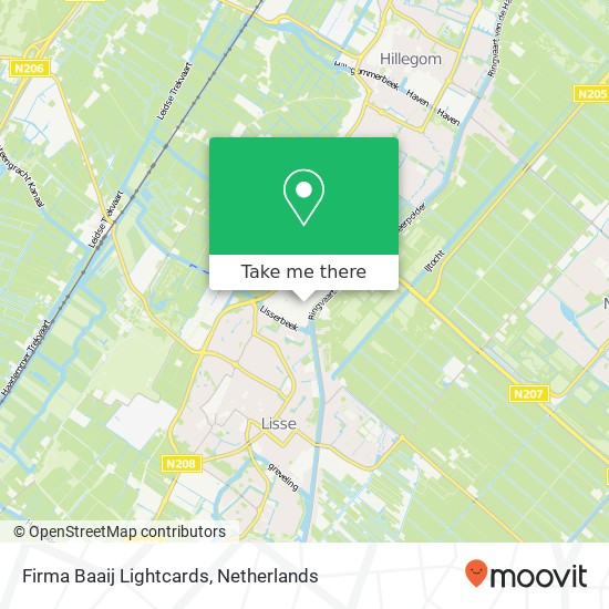 Firma Baaij Lightcards map