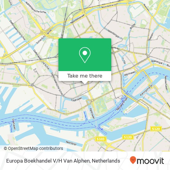 Europa Boekhandel V / H Van Alphen map