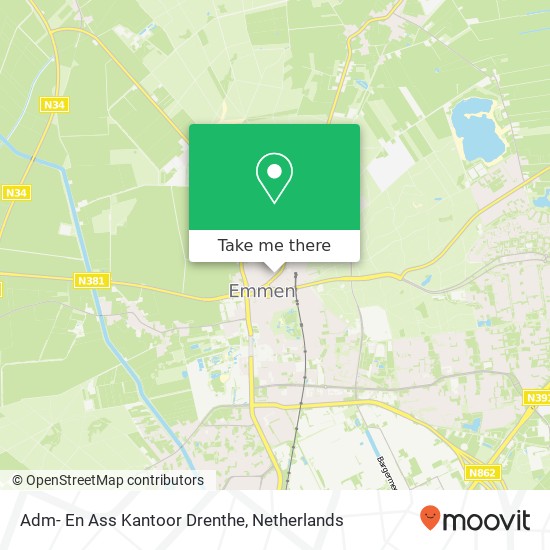 Adm- En Ass Kantoor Drenthe map