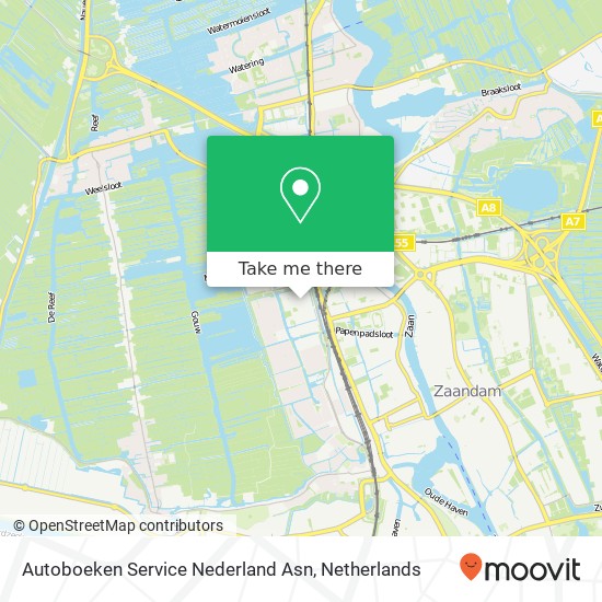 Autoboeken Service Nederland Asn map