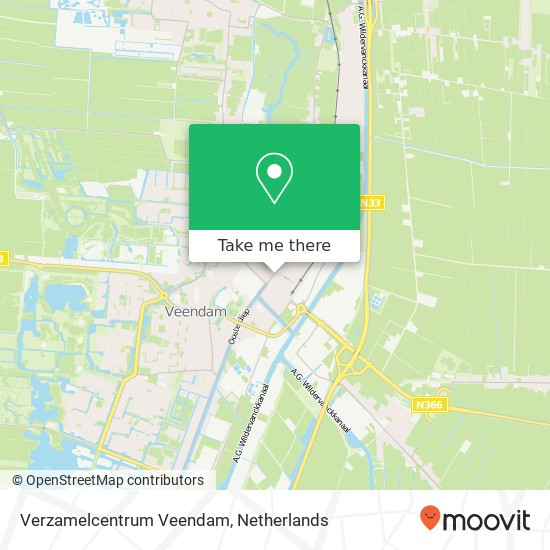 Verzamelcentrum Veendam Karte