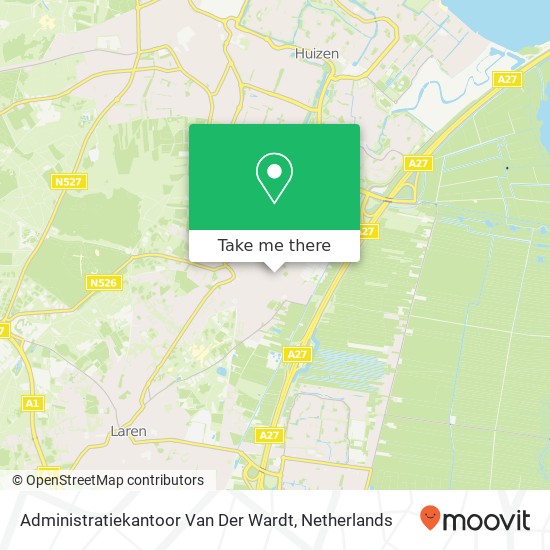 Administratiekantoor Van Der Wardt map