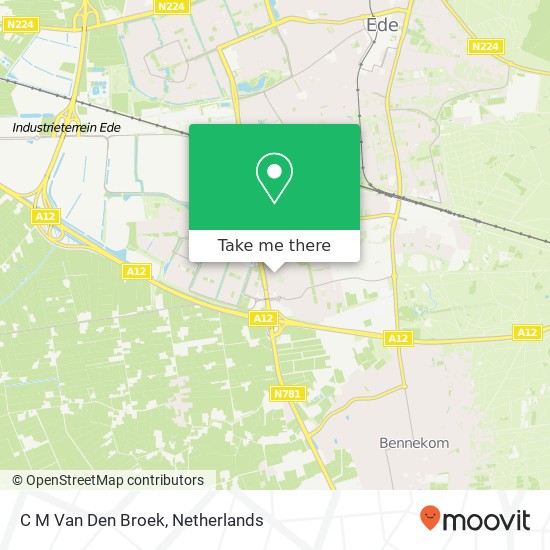 C M Van Den Broek map