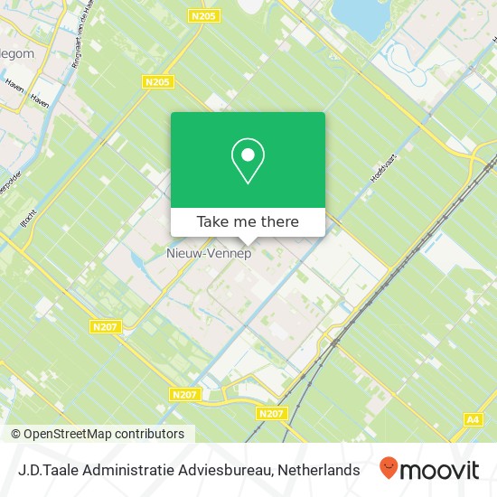 J.D.Taale Administratie Adviesbureau map