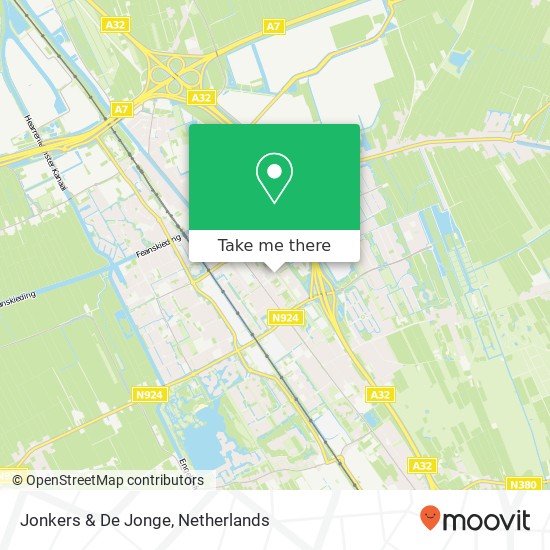 Jonkers & De Jonge map