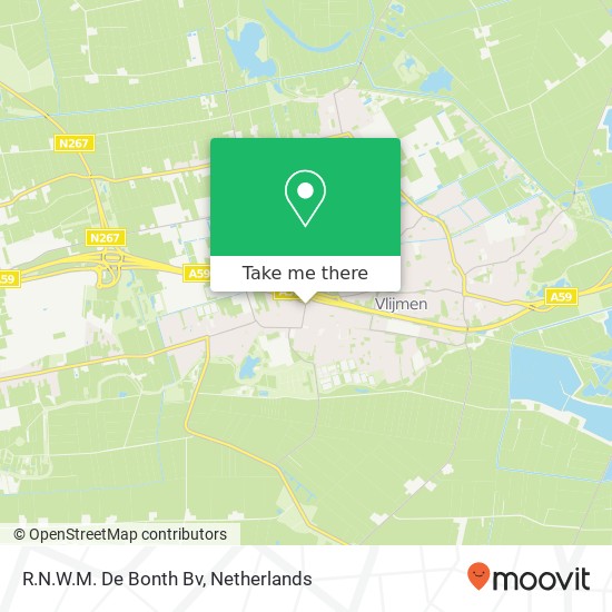 R.N.W.M. De Bonth Bv map