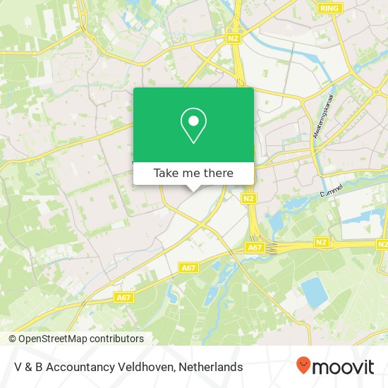 V & B Accountancy Veldhoven map