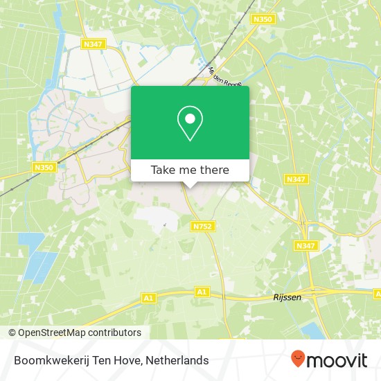 Boomkwekerij Ten Hove map