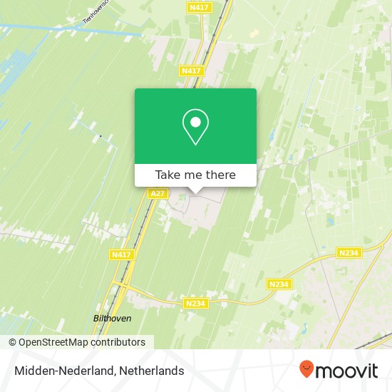 Midden-Nederland map