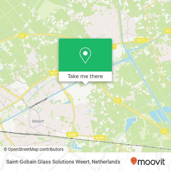Saint-Gobain Glass Solutions Weert map