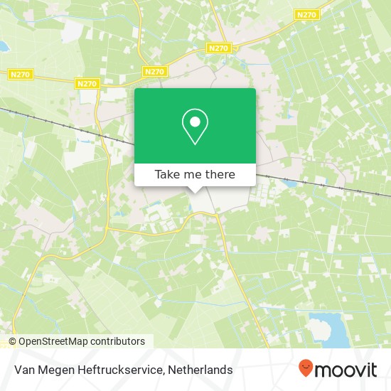 Van Megen Heftruckservice map