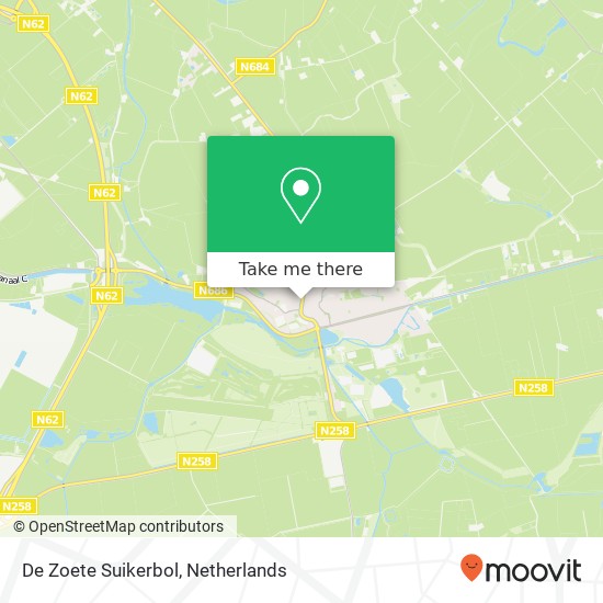 De Zoete Suikerbol map