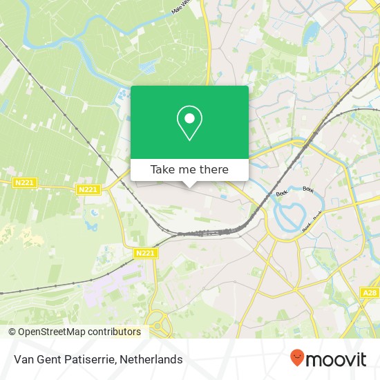 Van Gent Patiserrie map
