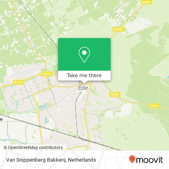 Van Snippenberg Bakkerij map