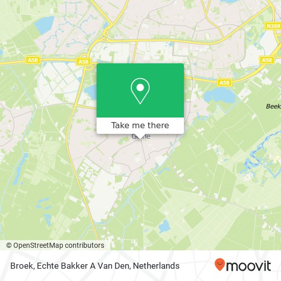 Broek, Echte Bakker A Van Den map