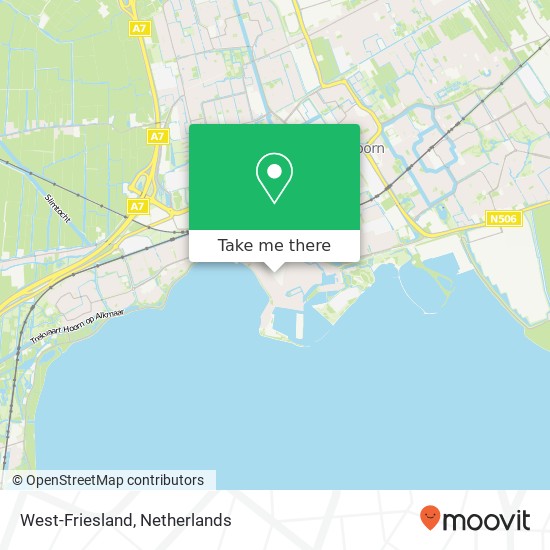 West-Friesland map