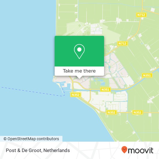 Post & De Groot map