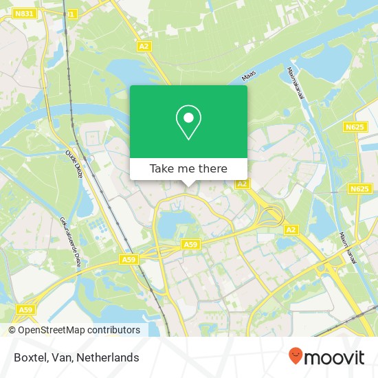 Boxtel, Van map