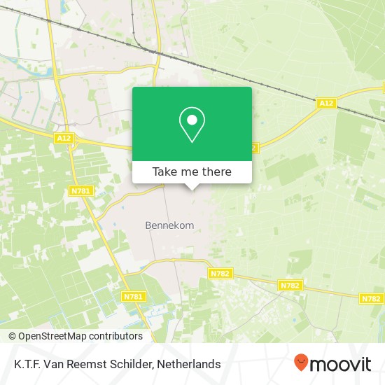 K.T.F. Van Reemst Schilder map