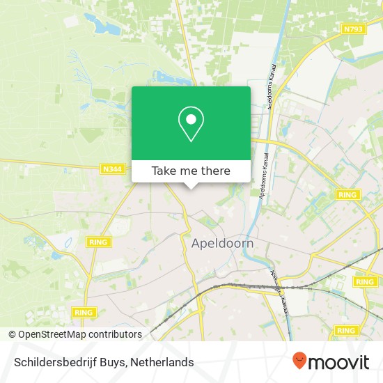 Schildersbedrijf Buys map