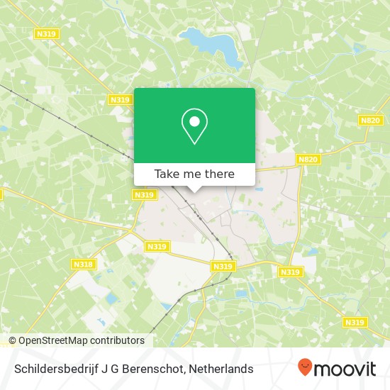 Schildersbedrijf J G Berenschot map