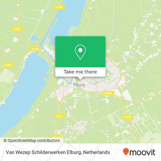 Van Wezep Schilderwerken Elburg map