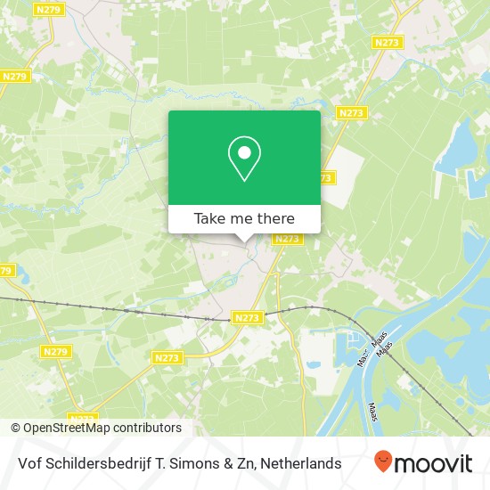 Vof Schildersbedrijf T. Simons & Zn map