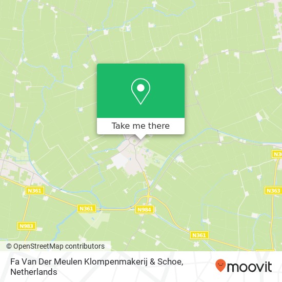 Fa Van Der Meulen Klompenmakerij & Schoe map