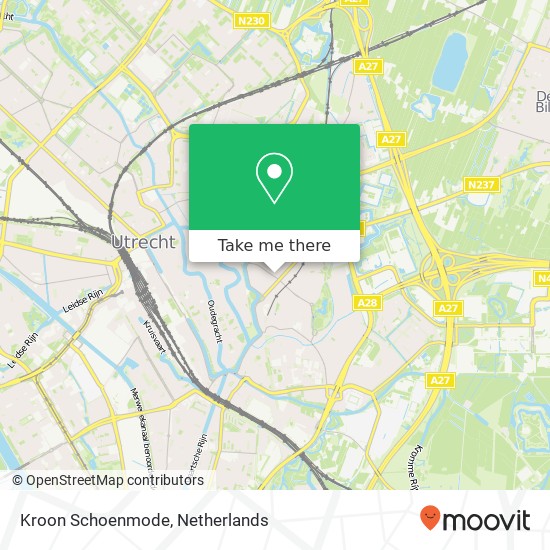 Kroon Schoenmode map