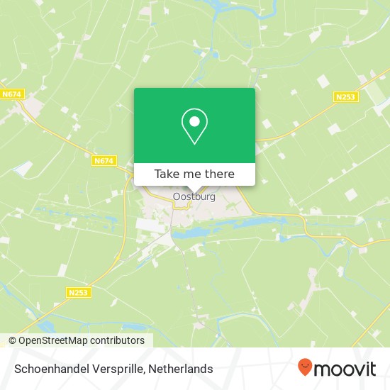 Schoenhandel Versprille map