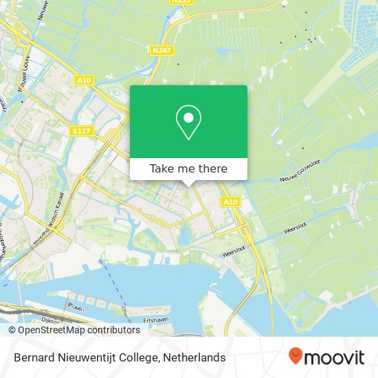 Bernard Nieuwentijt College map