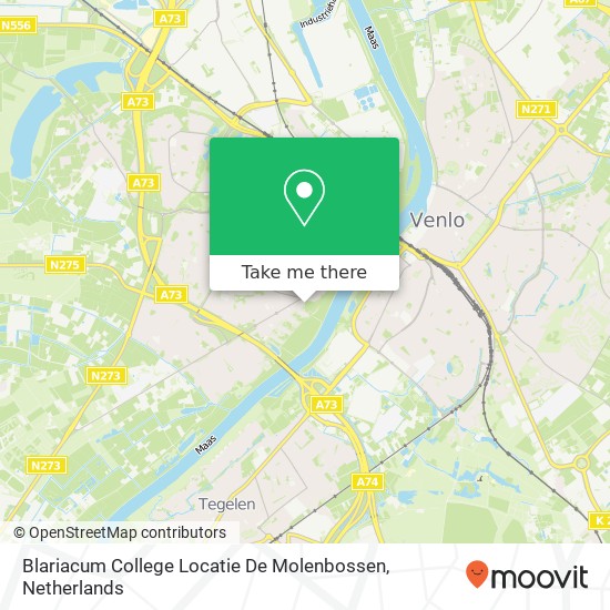 Blariacum College Locatie De Molenbossen map