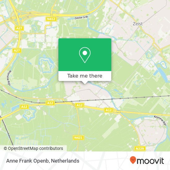 Anne Frank Openb map