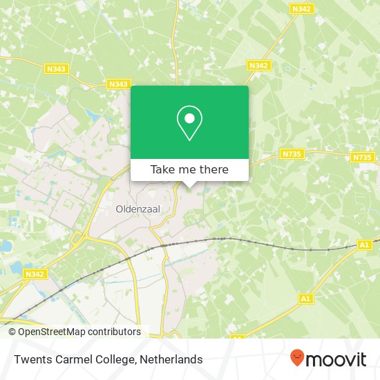 Twents Carmel College map