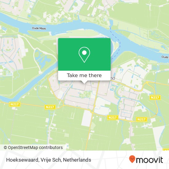 Hoeksewaard, Vrije Sch map