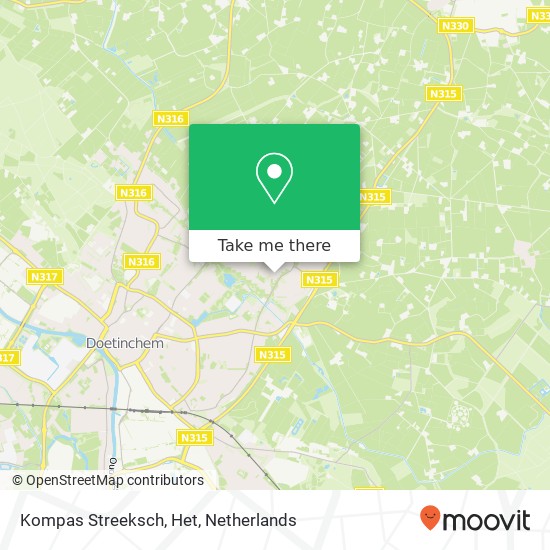 Kompas Streeksch, Het map