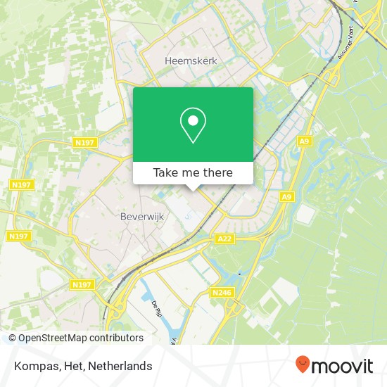 Kompas, Het map