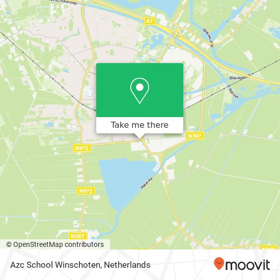 Azc School Winschoten map