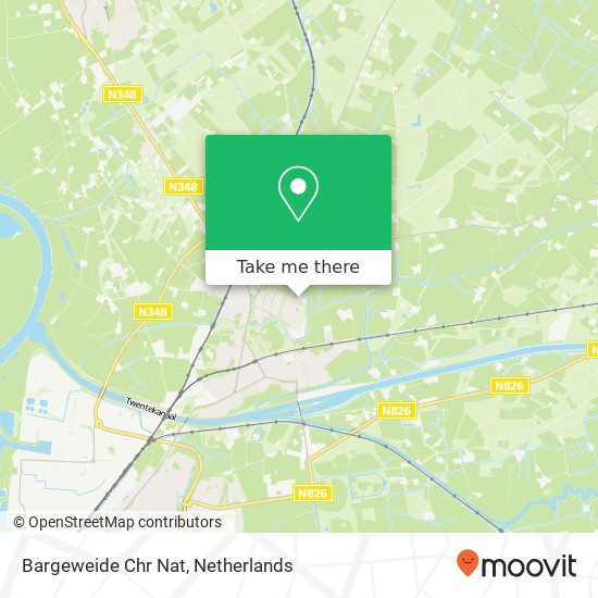 Bargeweide Chr Nat map