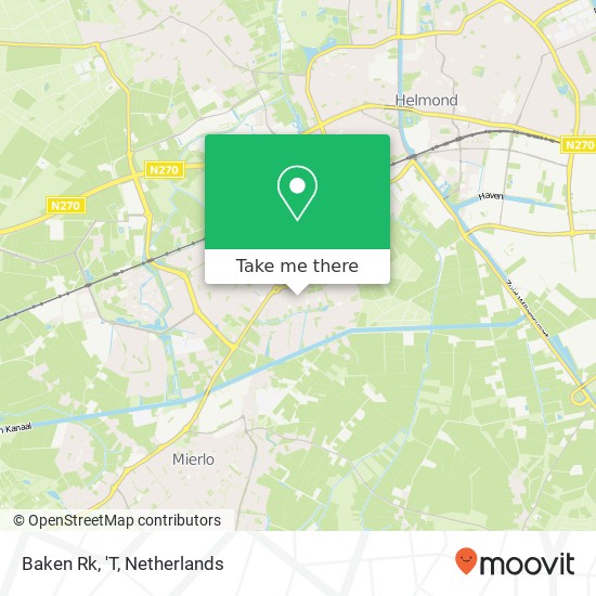 Baken Rk, 'T map