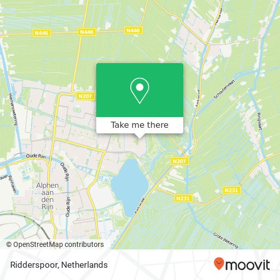 Ridderspoor map