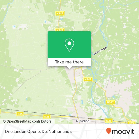 Drie Linden Openb, De map