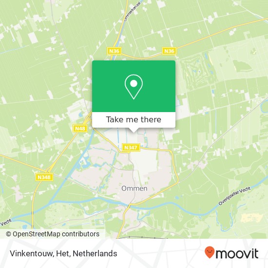 Vinkentouw, Het map