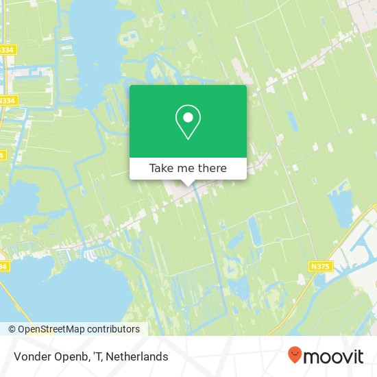 Vonder Openb, 'T map