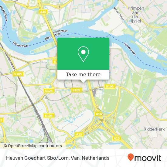 Heuven Goedhart Sbo/Lom, Van map