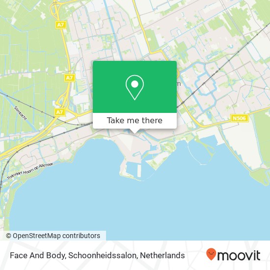 Face And Body, Schoonheidssalon map